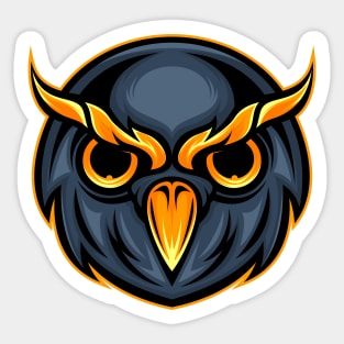 Owl Head Sticker